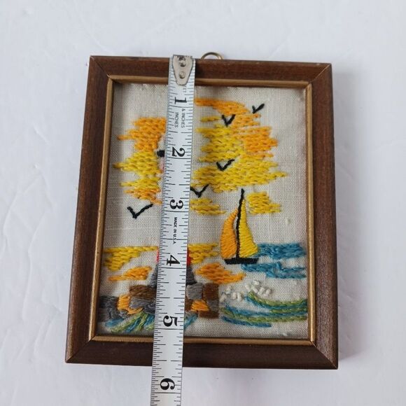 Vintage Crewel Small Framed - Picture 5 of 6